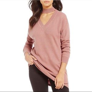 Gianni Bini Dusty Rose Tunic Sweater